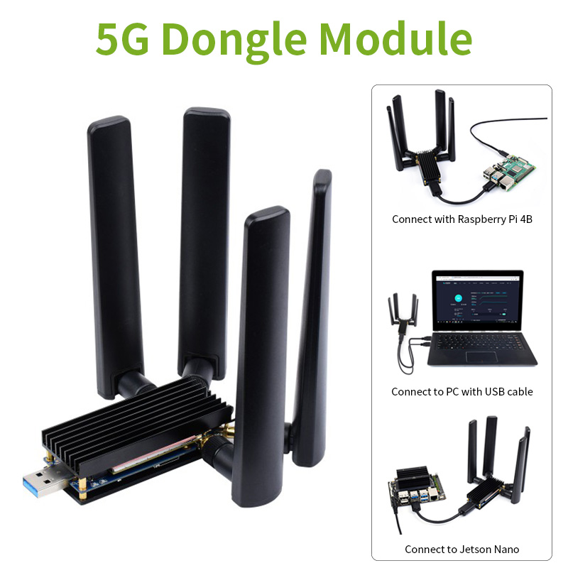 5G Dongle Module USB 3.1 to M. - Pi 4 Case review and price