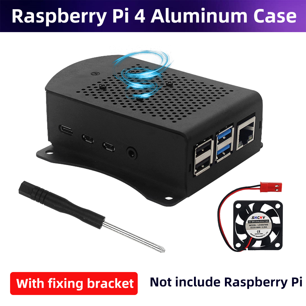 Raspberry Pi 4 Aluminum Alloy  - Pi 4 Case review and price